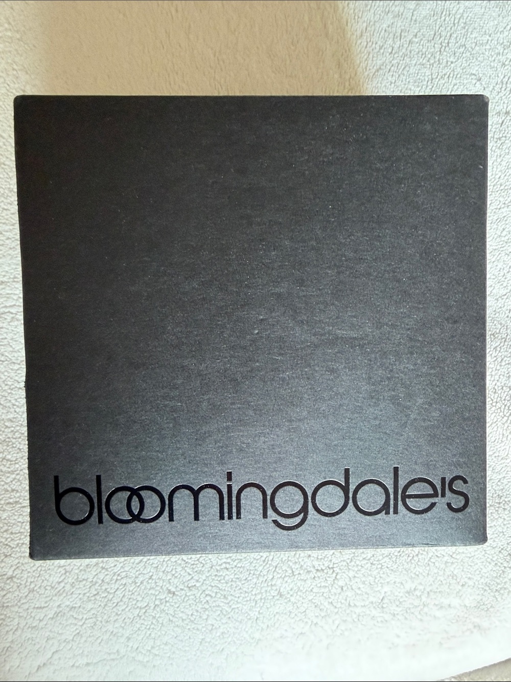 Bloomingdale's Black Logo Gift Box small with tissue paper